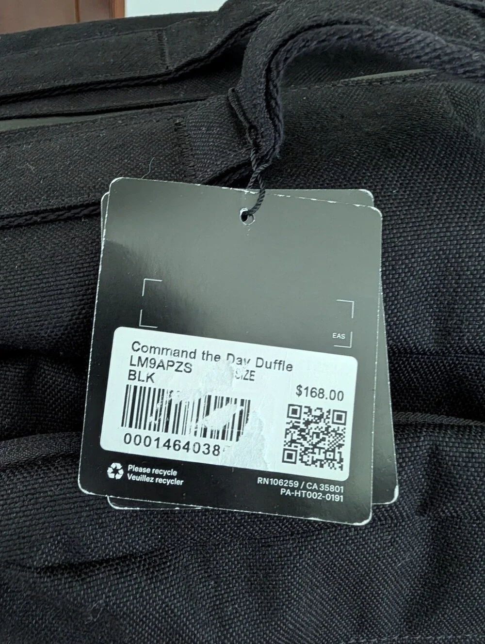 Lululemon Command The Day Duffle Bag 37L Hollywood Park Logo